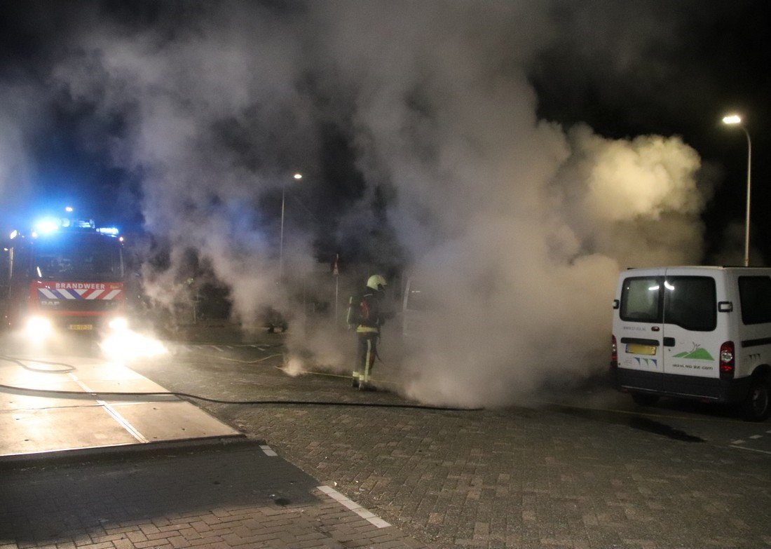 Diverse voertuigbranden Rederijkersplein Noordwijk